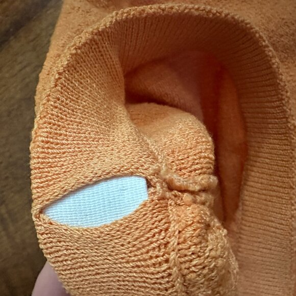 Chic & Vibrant: St. John Collection Orange Boucle Pencil Skirt - Size 8 - Picture 3 of 4